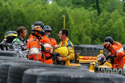 Simon Pagenaud, Team Penske Chevrolet y Sebastien Bourdais, KVSH Racing
