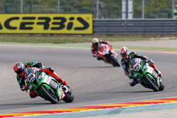 Tom Sykes, Kawasaki et Jonathan Rea, Kawasaki