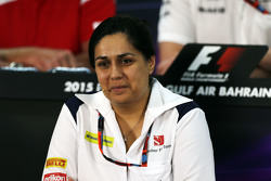 Monisha Kaltenborn, Sauber-Teamchefin, in der FIA-Pressekonferenz