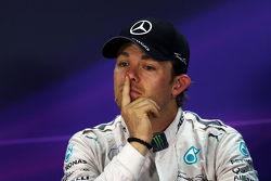 Нико Росберг, Mercedes AMG F1 на пресс-конференции ФИА после гонки