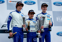 Podio da Sinistra: Matheus Leist, Lando Norris eDaniel Ticktum