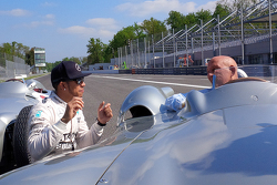 Льюис Хэмилтон, Mercedes F1 и сэр Стирлинг Мосс в Монце