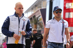 Valtteri Bottas, Williams F1 Team y Felipe Massa, Williams F1 Team