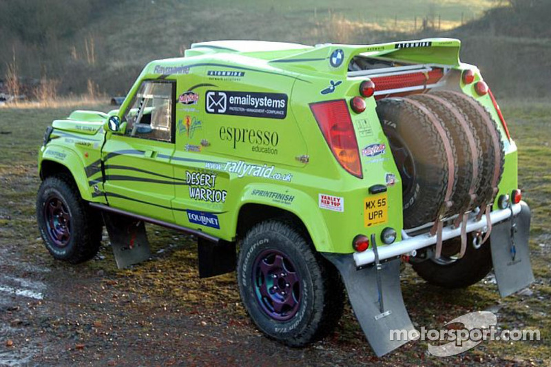 The Rally Raid UK Land Rover Desert Warrior of Paul Round and Martin
