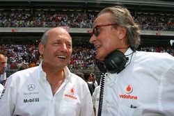 Ron Dennis, McLaren, Director, Presidente y Mansour Ojjeh