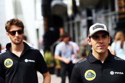Pastor Maldonado, Lotus F1 Team avec son équipier Romain Grosjean, Lotus F1 Team