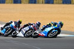 Maverick Viñales, Team Suzuki MotoGP; Mike Di Meglio, Avintia Racing Ducati; Alex de Angelis, Ioda R