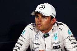 Nico Rosberg, de Mercedes AMG F1 en la conferencia de prensa de la FIA