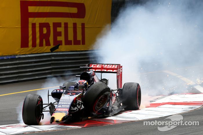 GP Mónaco 2015. Brutal impacto en Santa Devota