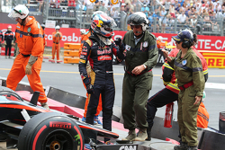 Max Verstappen, Scuderia Toro Rosso accidente conRomain Grosjean, Lotus F1 Team
