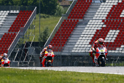 Andrea Iannone, Ducati Team, Marc Marquez et Dani Pedrosa, Repsol Honda Team, et Valentino Rossi, Yamaha Factory Racing