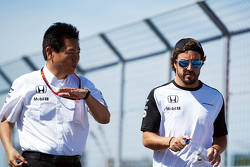 Yasuhisa Arai, Honda, avec Fernando Alonso, McLaren