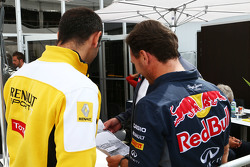 Сирил Абитбуль, управляющий директор Renault Sport F1 с Кристианом Хорнером, руководителем Red Bull
