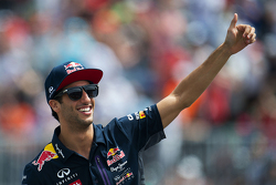 Daniel Ricciardo, Red Bull Racing en el desfile de pilotos