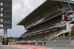 Inicio: Jorge Lorenzo, Yamaha Factory Racing, lidera la carrera