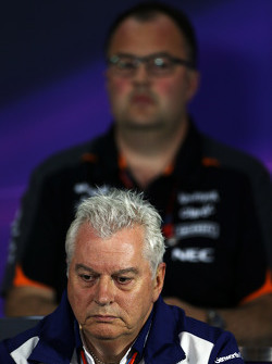Pat Symonds, Direttore tecnologie Williams alla Conferenza Stampa FIA
