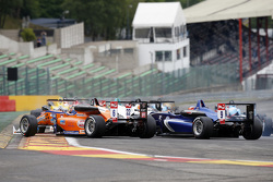 Michele Beretta, Mücke Motorsport, Dallara F312 Mercedes-Benz y Tatiana Calderon, Carlin, Dallara F3
