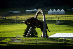 La sculpture en acier du Red Bull Ring