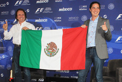 Emerson Fittipaldi, ambassadeur du GP du Mexique avec Rodrigo Sanchez