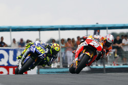 Dani Pedrosa, Repsol Honda Team e Valentino Rossi, Yamaha Factory Racing