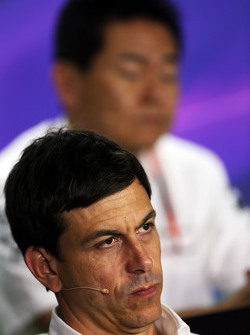 Toto Wolff, Président de Mercedes AMG F1 lors de la conférence de presse de la FIA