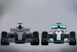 Comparación del actual auto de F1 2015 con el del 2017
