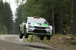 Pontus Tidemand et Emil Axelsson, Skoda Motorsport Skoda Fabia R5