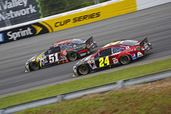 Justin Allgaier, HScott Motorsports Chevrolet y Jeff Gordon, Hendrick Motorsports Chevrolet