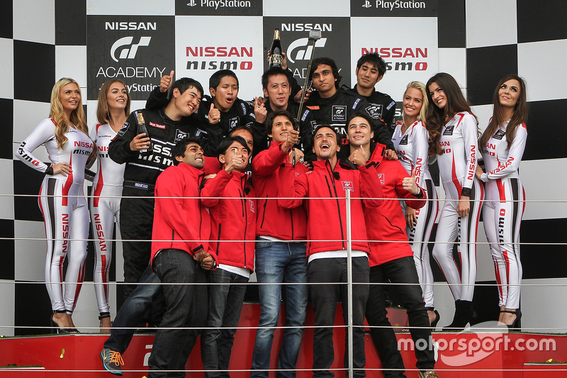 Podium: winner Jose Gerard Policarpio, second place Andika Rama, third place Akshay Gupta