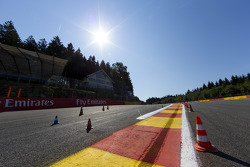 Поребрики на вершине Eau Rouge