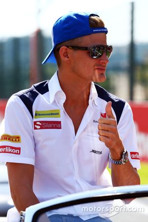 Marcus Ericsson, Sauber F1 Team en el desfile de los pilotos