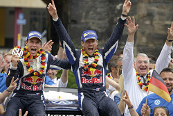 Les vainqueurs Sébastien Ogier et Julien Ingrassia, Volkswagen Polo WRC, Volkswagen Motorsport