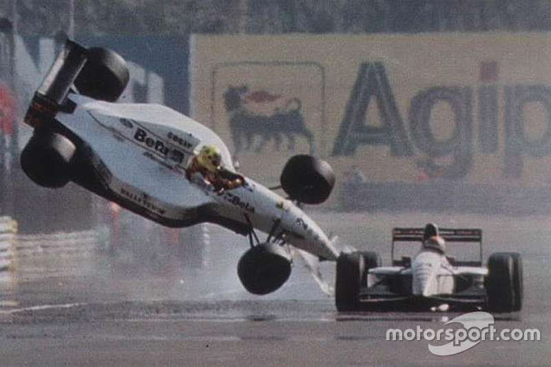 Christian Fittipaldi, Minardi and Pierluigi Martini, Minardi collide at the finish