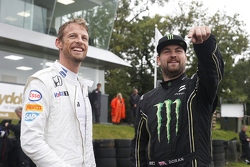 Jenson Button and Liam Doran