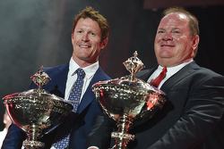 Le champion 2015 Scott Dixon, Chip Ganassi Racing Chevrolet avec Chip Ganassi
