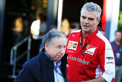 Jean Todt, FIA President com Maurizio Arrivabene