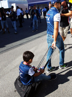 Felipe Massa, Williams avec son fils Felipinho Massa