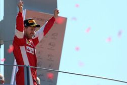 Segundo lugar Sebastian Vettel, Ferrari