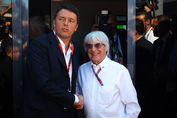 Matteo Renzi, Primeiro Ministro da Itália com Bernie Ecclestone