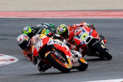 Dani Pedrosa, Repsol Honda Team and Andrea Iannone, Ducati Team and Pol Espargaro, Tech 3 Yamaha