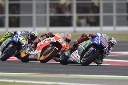 Jorge Lorenzo, Yamaha Factory Racing Marc Marquez, Repsol Honda Team e Valentino Rossi, Yamaha Fact