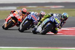 Valentino Rossi y Jorge Lorenzo, Yamaha Factory Racing y Marc Márquez, Repsol Honda Team