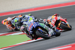 Хорхе Лоренсо, Yamaha Factory Racing и Марк Маркес, Repsol Honda Team и Валентино Росси, Yamaha Fact