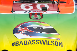 Hommage an Justin Wilson bei #60 Michael Shank Racing with Curb/Agajanian Ligier JS P2 Honda: John P