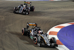 Nico Hulkenberg, Sahara Force India F1 VJM08 e Sergio Perez, Sahara Force India F1 VJM08