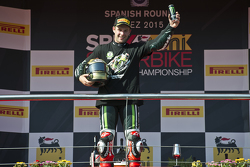 Le Champion du Monde Superbike 2015 Jonathan Rea, Kawasaki
