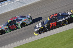 Martin Truex Jr., Furniture Row Racing Chevrolet and Dale Earnhardt Jr., Hendrick Motorsports Chevrolet