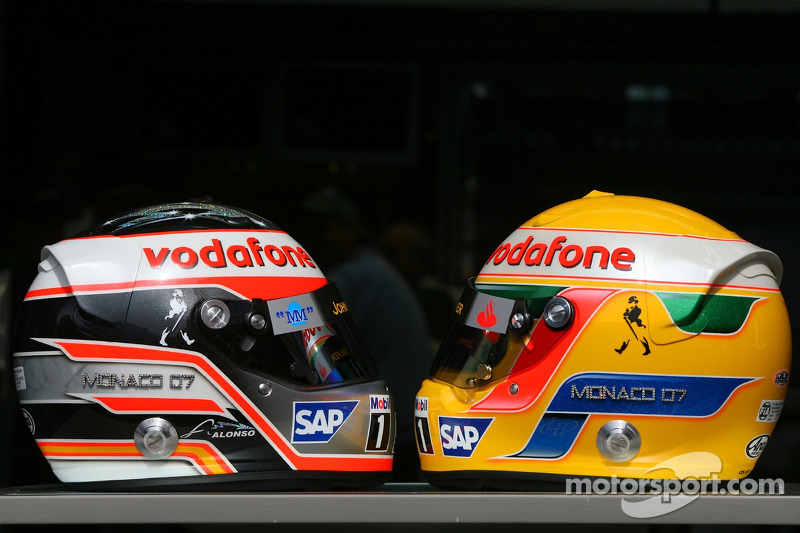 Fernando Alonso, y Lewis Hamilton, GP Mónaco 2007
