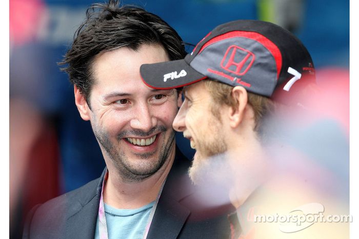 Keanu Reaves y Jenson Button, Honda Racing F1 Team