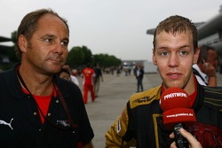 Gerhard Berger, Scuderia Toro Rosso, 50% Team Co Owner ve Sebastian Vettel, Scuderia Toro Rosso